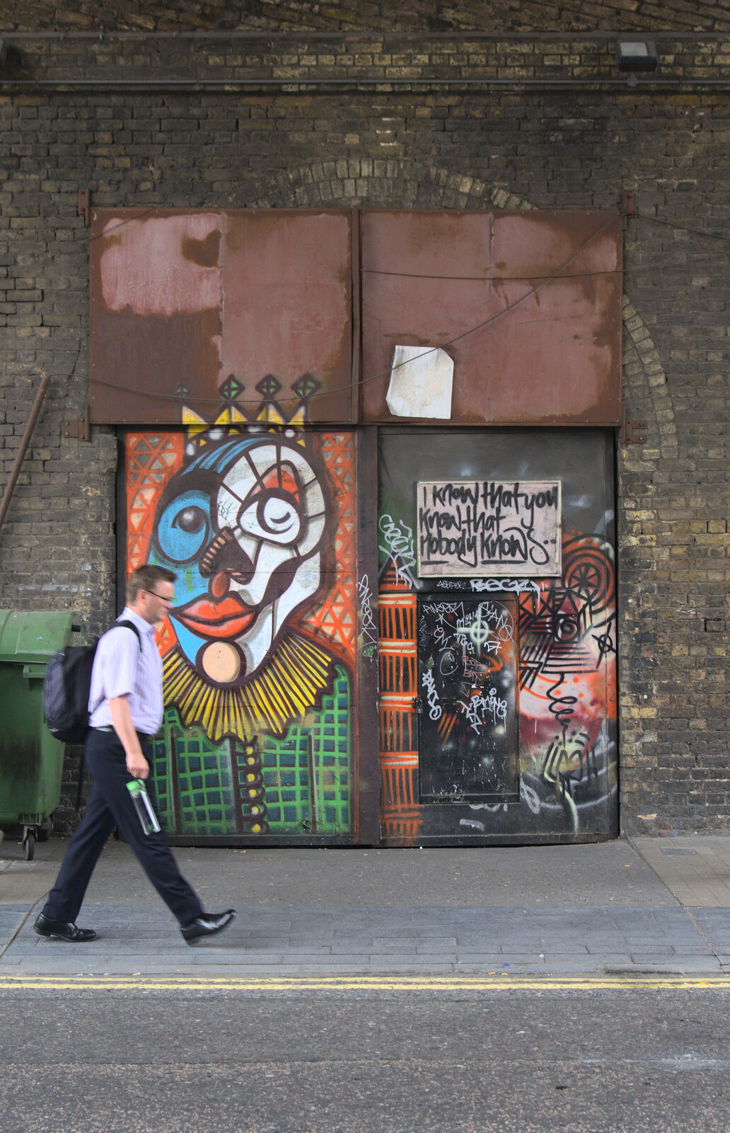 Street art near Blackfriars from Fred's Cast and a SwiftKey Lunch, Waterloo, London - 18th August 2015