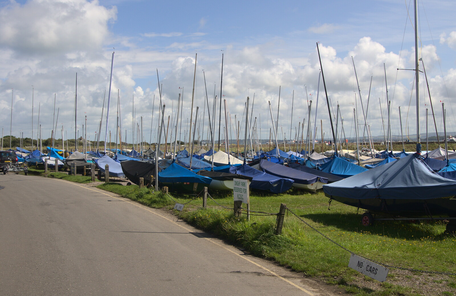 A forest of dinghies at Keyhaven from A Trip to Hurst Castle, Keyhaven, Hampshire - 28th August 2015