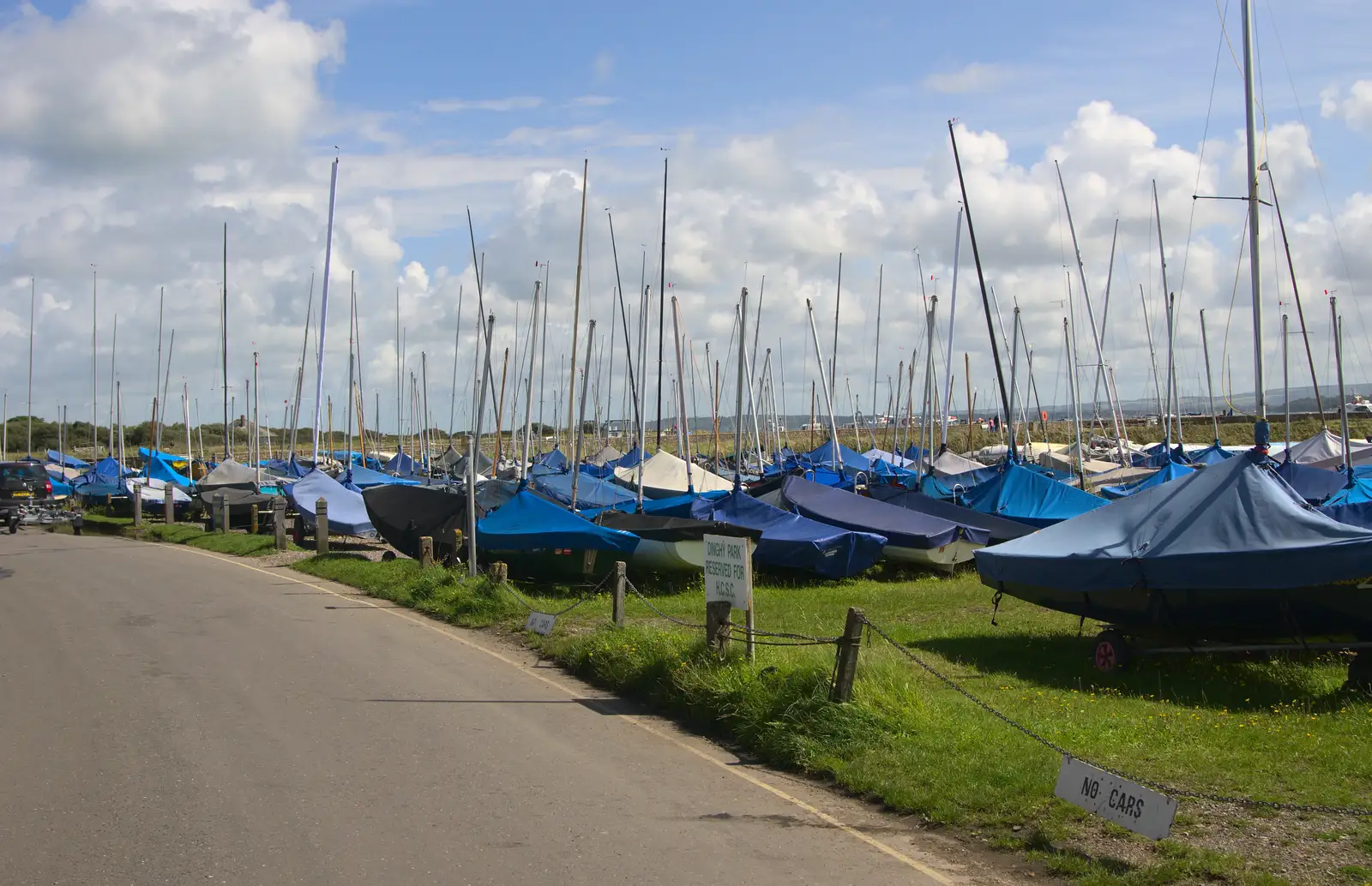 A forest of dinghies at Keyhaven, from A Trip to Hurst Castle, Keyhaven, Hampshire - 28th August 2015