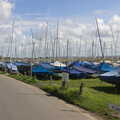 A forest of dinghies at Keyhaven, A Trip to Hurst Castle, Keyhaven, Hampshire - 28th August 2015
