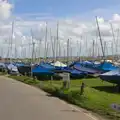 A forest of dinghies at Keyhaven, A Trip to Hurst Castle, Keyhaven, Hampshire - 28th August 2015