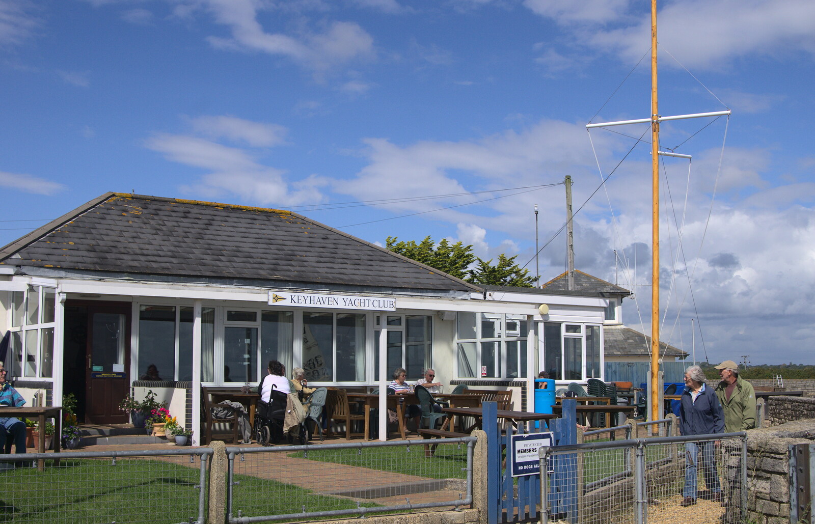 The Keyhaven Yacht Club from A Trip to Hurst Castle, Keyhaven, Hampshire - 28th August 2015