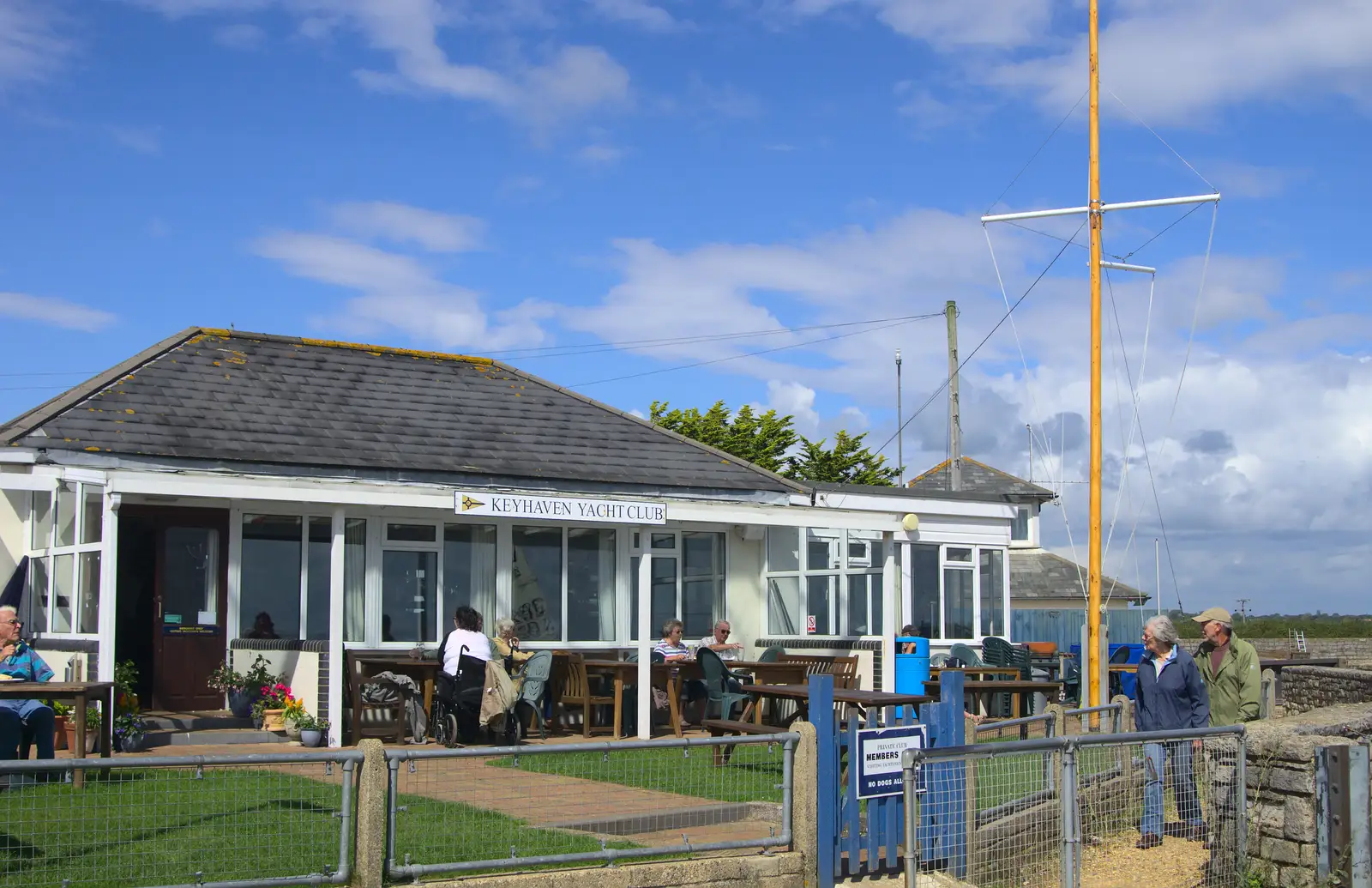 The Keyhaven Yacht Club, from A Trip to Hurst Castle, Keyhaven, Hampshire - 28th August 2015