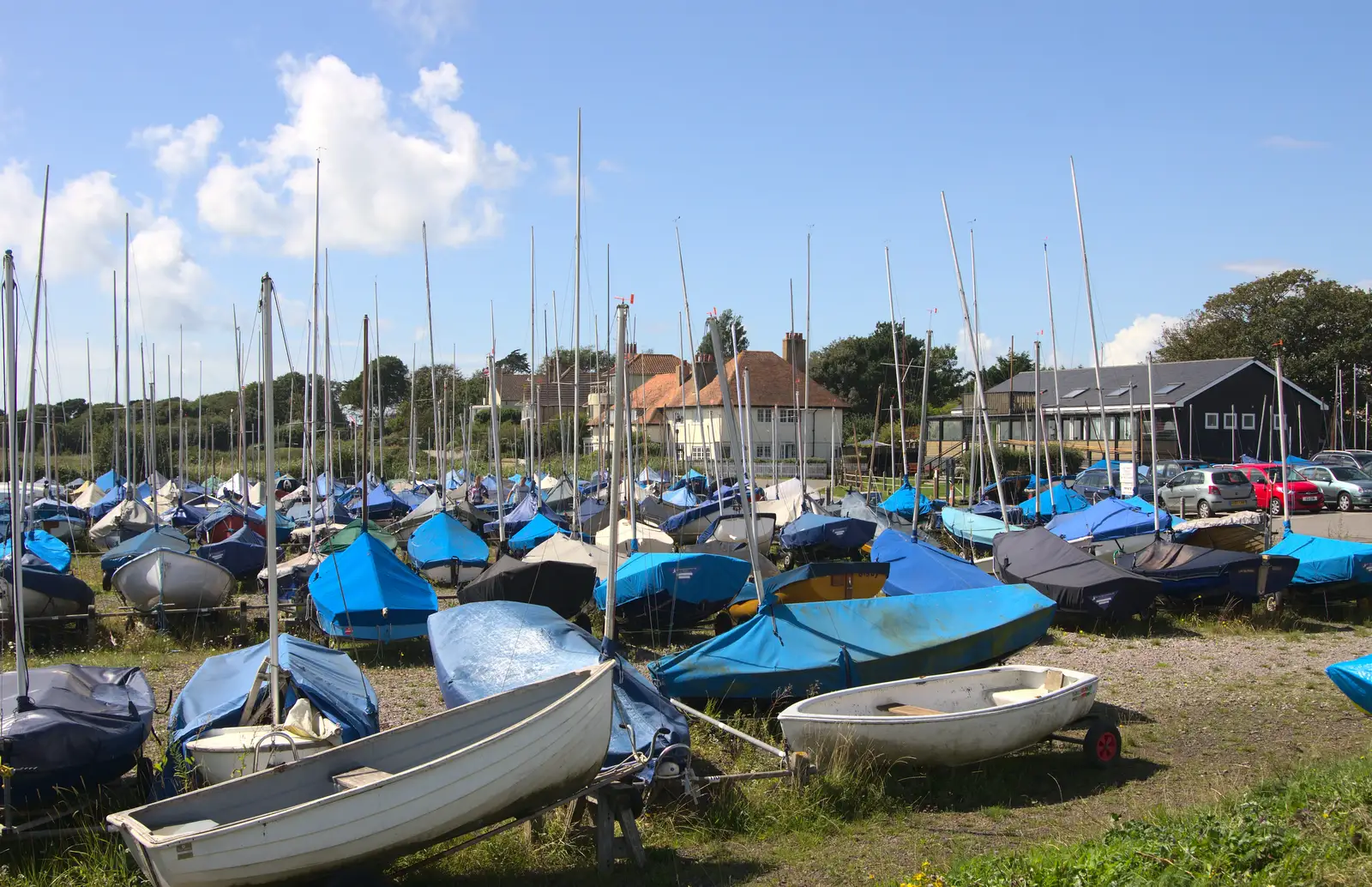 More dinghies, from A Trip to Hurst Castle, Keyhaven, Hampshire - 28th August 2015