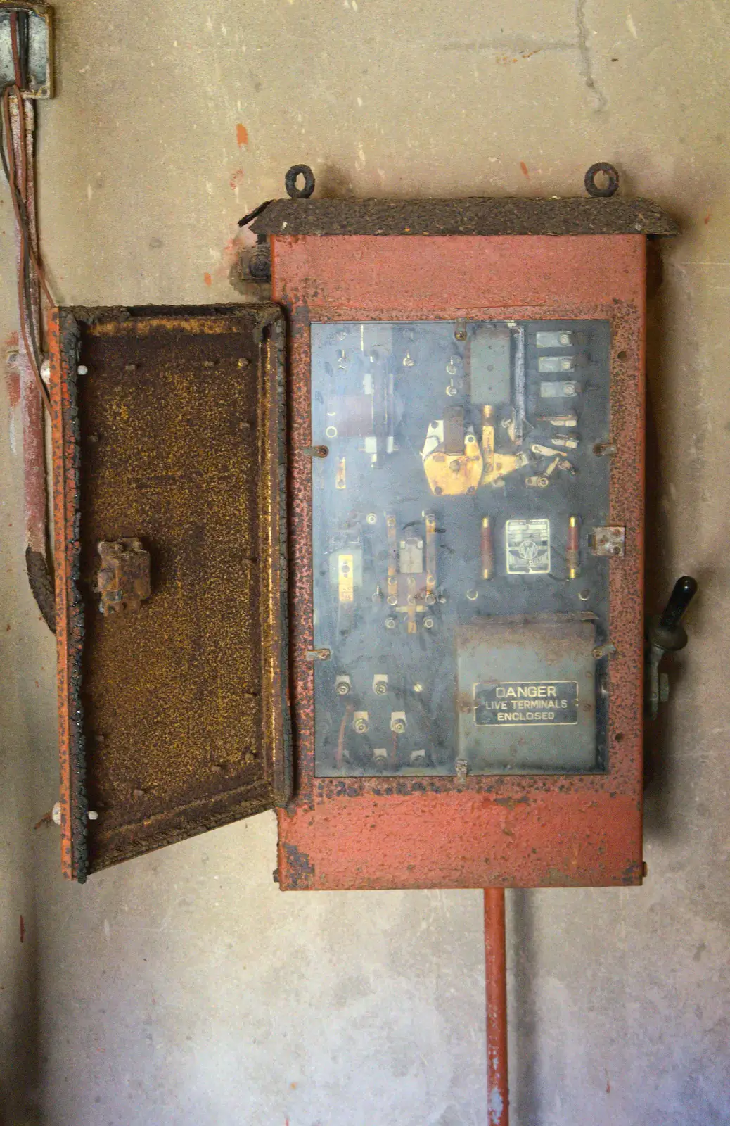 Rusty electrical equipment, from A Trip to Hurst Castle, Keyhaven, Hampshire - 28th August 2015