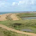 Looking down Hurst Spit towards Milford, A Trip to Hurst Castle, Keyhaven, Hampshire - 28th August 2015