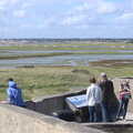 People look out over the river, A Trip to Hurst Castle, Keyhaven, Hampshire - 28th August 2015