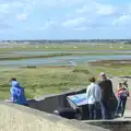 People look out over the river, A Trip to Hurst Castle, Keyhaven, Hampshire - 28th August 2015