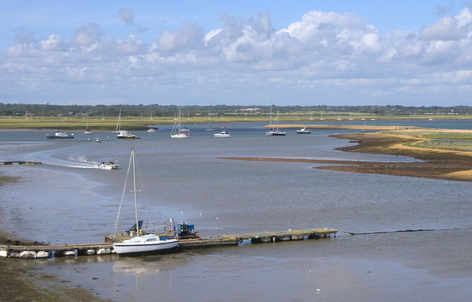 Another view over the river from A Trip to Hurst Castle, Keyhaven, Hampshire - 28th August 2015