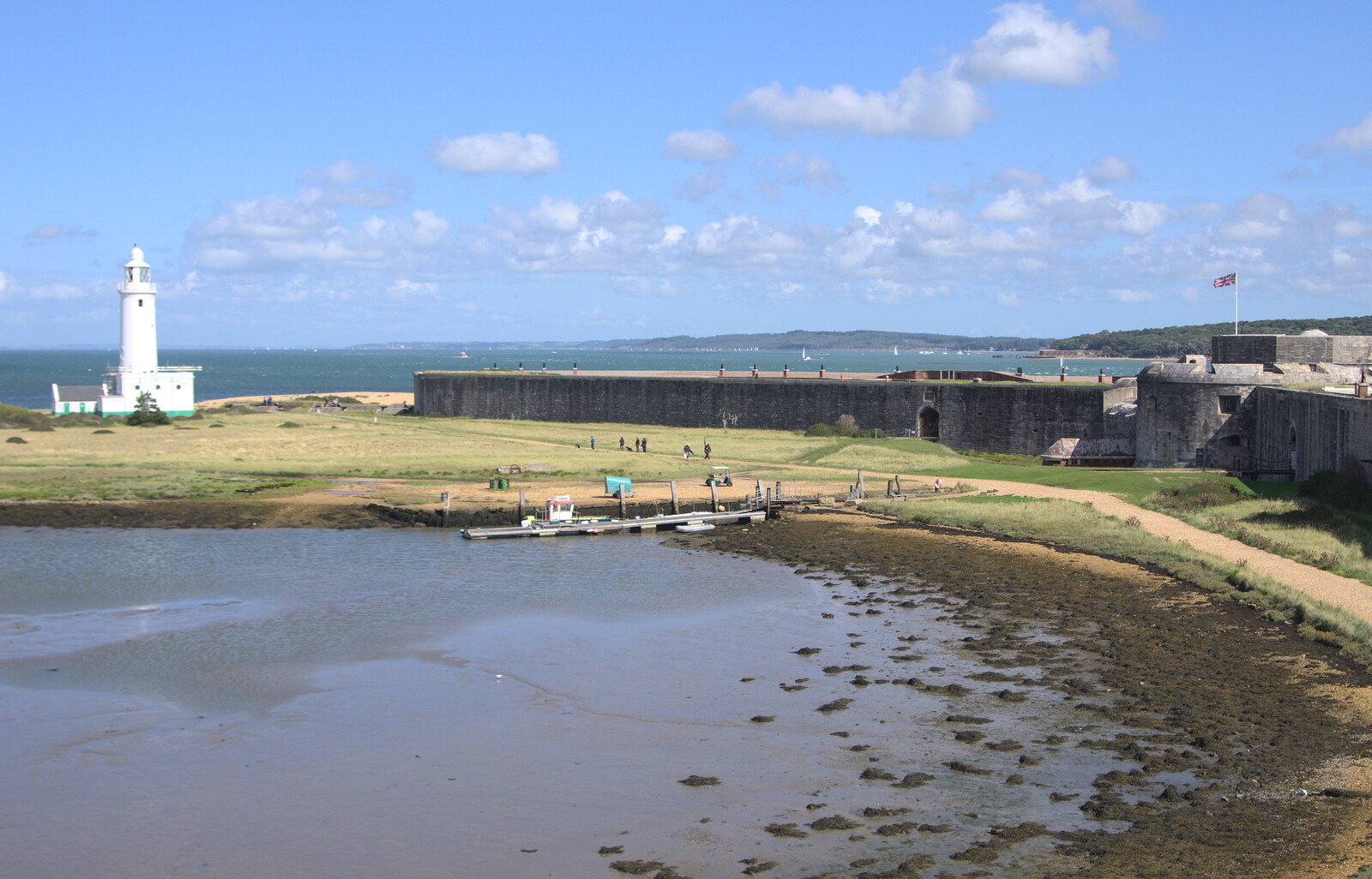 Looking towards the Isle of Wight from A Trip to Hurst Castle, Keyhaven, Hampshire - 28th August 2015