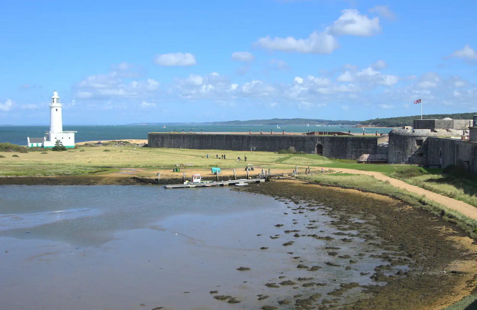 Looking towards the Isle of Wight, from A Trip to Hurst Castle, Keyhaven, Hampshire - 28th August 2015