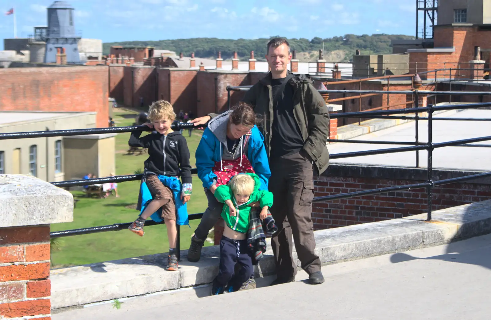 Nosher joins in, from A Trip to Hurst Castle, Keyhaven, Hampshire - 28th August 2015