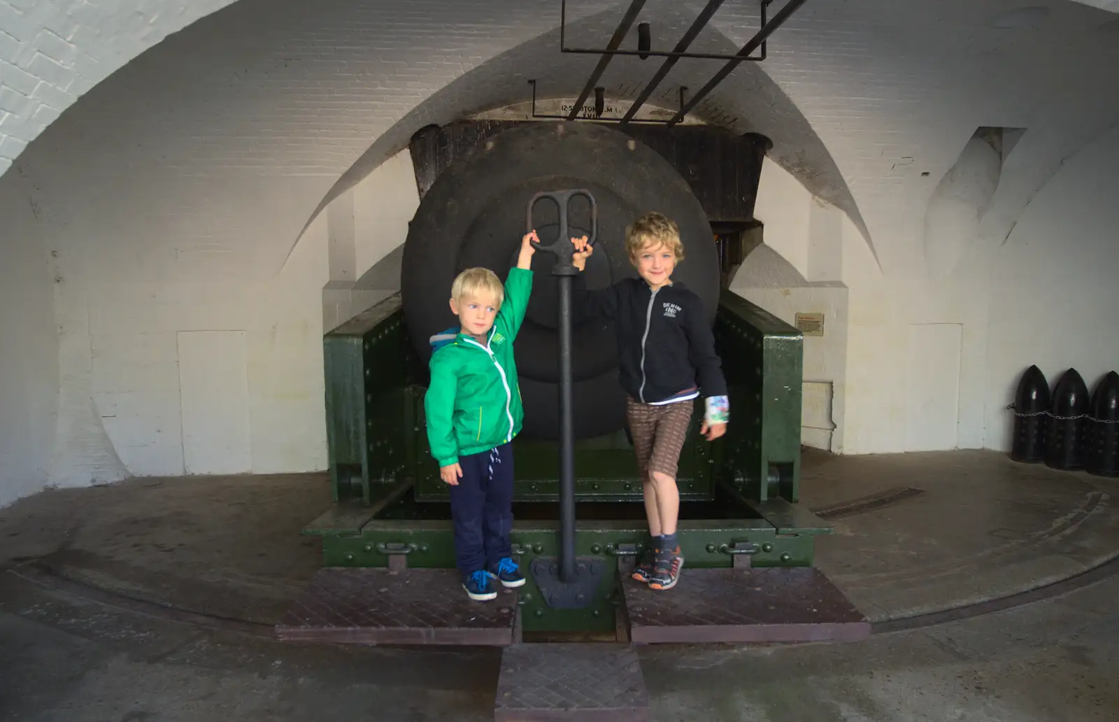 Harry and Fred, from A Trip to Hurst Castle, Keyhaven, Hampshire - 28th August 2015