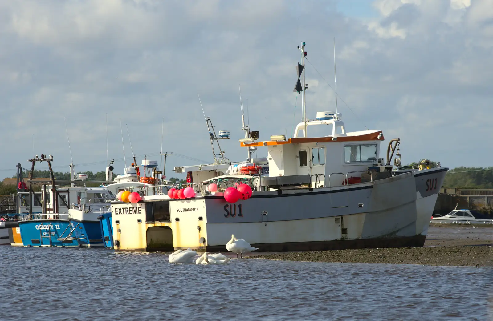 Beached fishing boats, from A Trip to Hurst Castle, Keyhaven, Hampshire - 28th August 2015