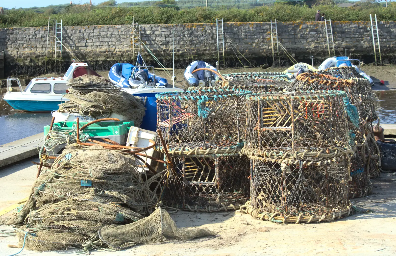 Crab pots, from A Trip to Hurst Castle, Keyhaven, Hampshire - 28th August 2015