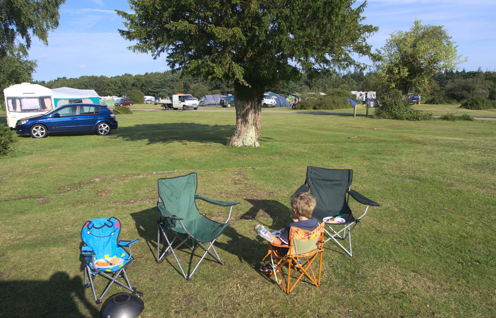 At the campsite from A Trip to Hurst Castle, Keyhaven, Hampshire - 28th August 2015