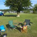 At the campsite, A Trip to Hurst Castle, Keyhaven, Hampshire - 28th August 2015