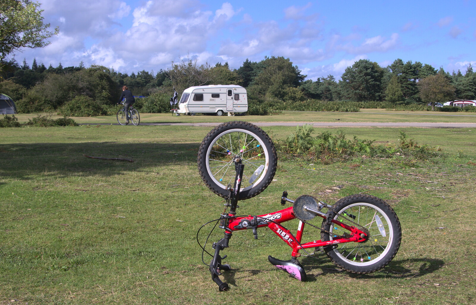 Fred's abandoned bike from Camping at Roundhills, Brockenhurst, New Forest, Hampshire - 29th August 2015