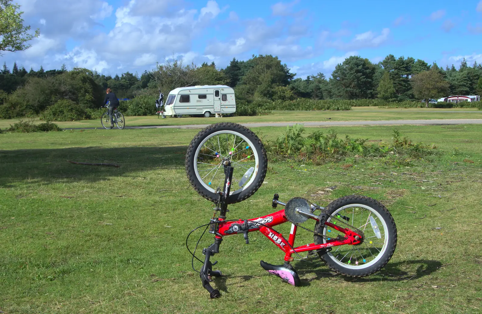 Fred's abandoned bike, from Camping at Roundhills, Brockenhurst, New Forest, Hampshire - 29th August 2015