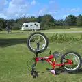 Fred's abandoned bike, Camping at Roundhills, Brockenhurst, New Forest, Hampshire - 29th August 2015