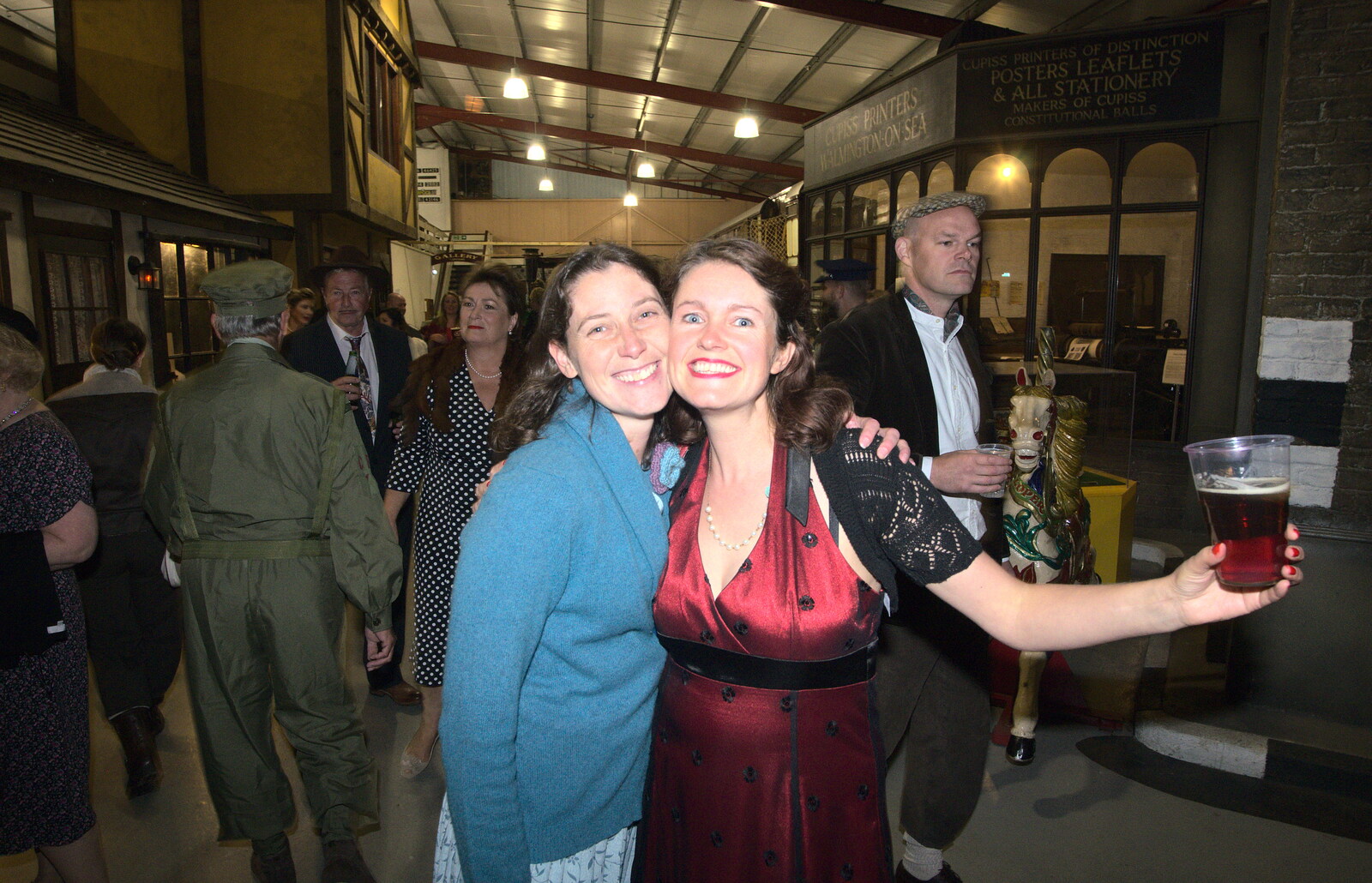 Katrina and Isobel from A 1940s Dance, Bressingham Steam Museum, Bressingham, Norfolk - 19th September 2015