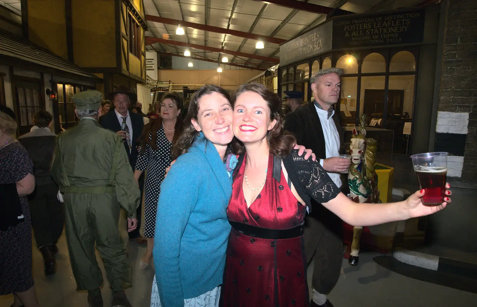 Katrina and Isobel, from A 1940s Dance, Bressingham Steam Museum, Bressingham, Norfolk - 19th September 2015