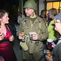 Isobel chats to Marc and Suey, A 1940s Dance, Bressingham Steam Museum, Bressingham, Norfolk - 19th September 2015