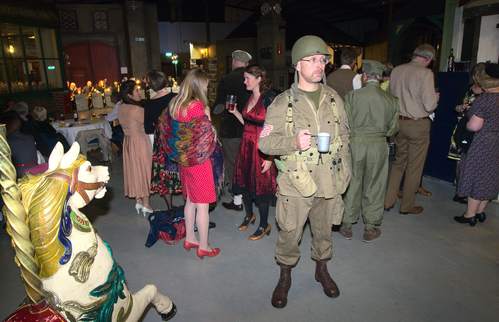 Marc stands around looking glum from A 1940s Dance, Bressingham Steam Museum, Bressingham, Norfolk - 19th September 2015