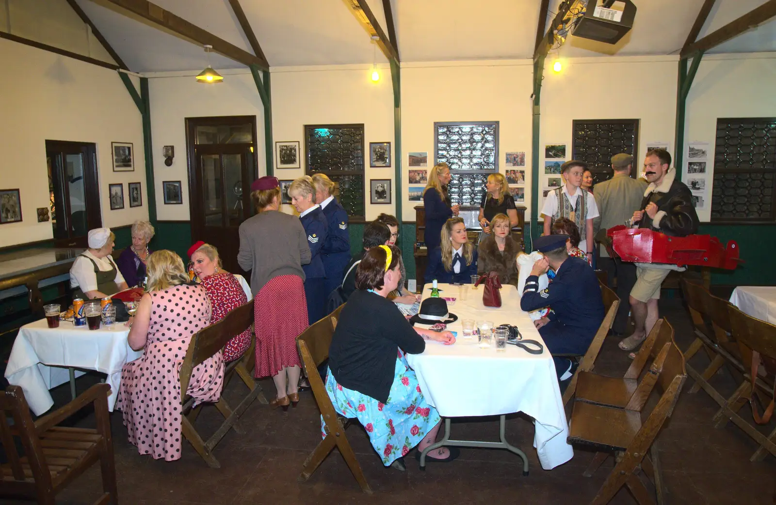 In the museum's tea room, from A 1940s Dance, Bressingham Steam Museum, Bressingham, Norfolk - 19th September 2015