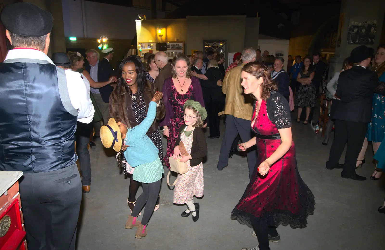 Dancing breaks out, from A 1940s Dance, Bressingham Steam Museum, Bressingham, Norfolk - 19th September 2015