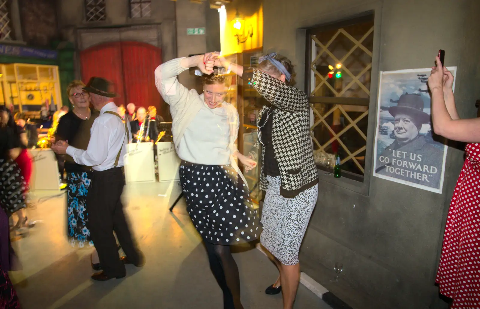 Lindy hopping or something, from A 1940s Dance, Bressingham Steam Museum, Bressingham, Norfolk - 19th September 2015