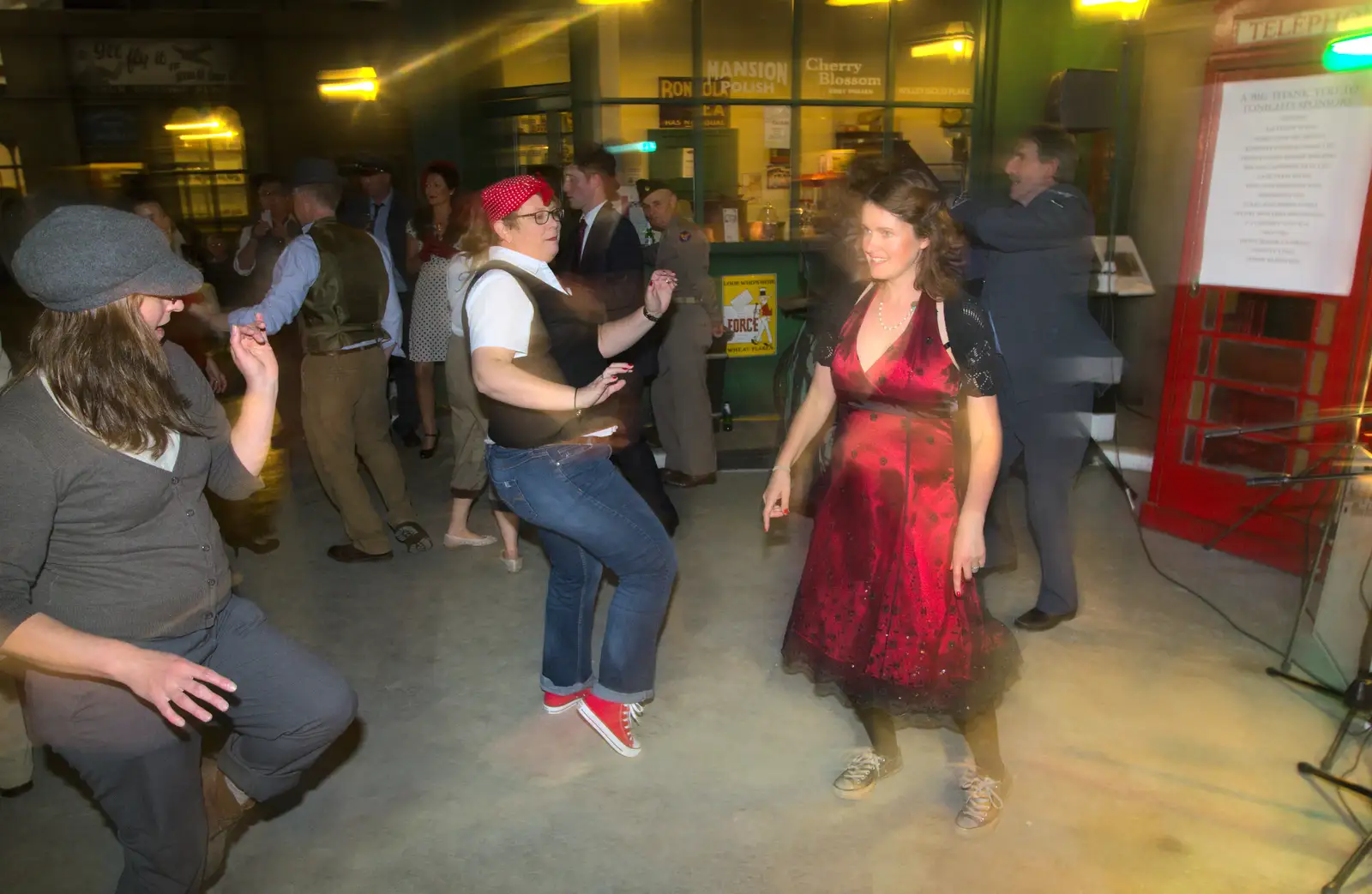 Isobel has a dance, from A 1940s Dance, Bressingham Steam Museum, Bressingham, Norfolk - 19th September 2015