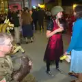 Isobel's get Marc's GI helmet on, A 1940s Dance, Bressingham Steam Museum, Bressingham, Norfolk - 19th September 2015