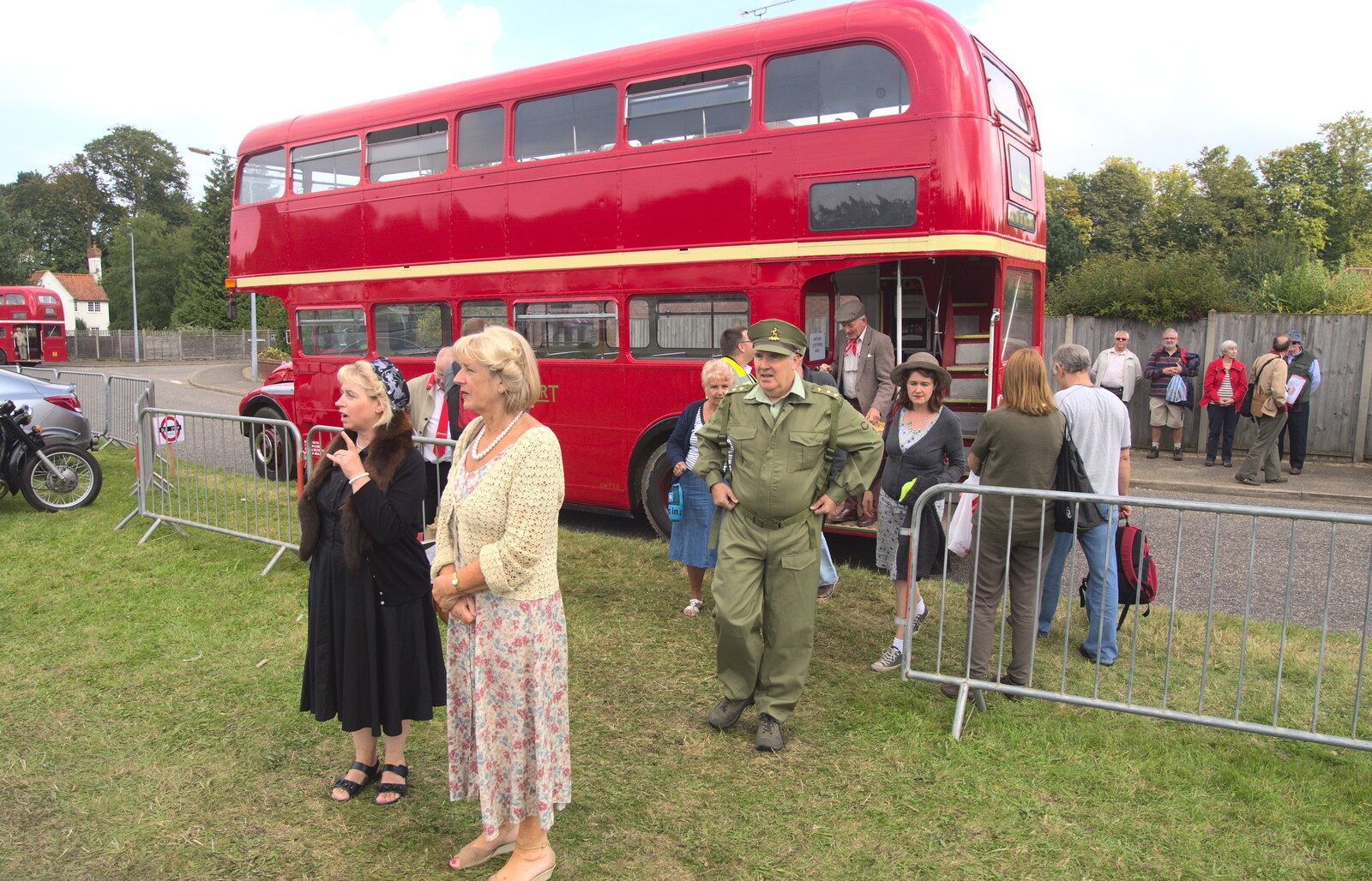 The byus drops us off at Holt from A Steamy 1940s Day Out, Holt and Sheringham, Norfolk - 20th September 2015