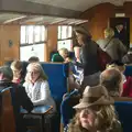 Isobel roams around on the BR Mark 1 coach, A Steamy 1940s Day Out, Holt and Sheringham, Norfolk - 20th September 2015