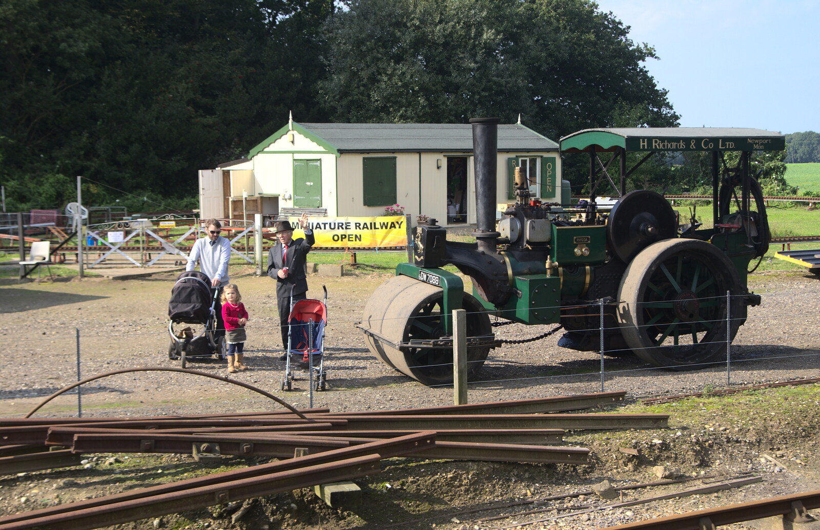 A steam roller from A Steamy 1940s Day Out, Holt and Sheringham, Norfolk - 20th September 2015