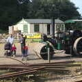 A steam roller, A Steamy 1940s Day Out, Holt and Sheringham, Norfolk - 20th September 2015