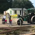 A steam roller, A Steamy 1940s Day Out, Holt and Sheringham, Norfolk - 20th September 2015