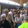 Isobel in the platform crowds, A Steamy 1940s Day Out, Holt and Sheringham, Norfolk - 20th September 2015