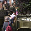 Fred on Clive's truck, A Steamy 1940s Day Out, Holt and Sheringham, Norfolk - 20th September 2015