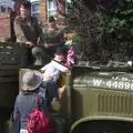 Fred on Clive's truck, A Steamy 1940s Day Out, Holt and Sheringham, Norfolk - 20th September 2015