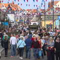 Sheringham town centre is heaving, A Steamy 1940s Day Out, Holt and Sheringham, Norfolk - 20th September 2015