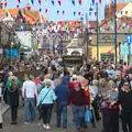 Sheringham town centre is heaving, A Steamy 1940s Day Out, Holt and Sheringham, Norfolk - 20th September 2015