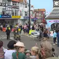 The scene at the top of the High Street, A Steamy 1940s Day Out, Holt and Sheringham, Norfolk - 20th September 2015