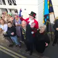 The Mayor of Sheringham gives another wave, A Steamy 1940s Day Out, Holt and Sheringham, Norfolk - 20th September 2015