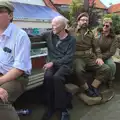 Grandad hangs out with the army guys, A Steamy 1940s Day Out, Holt and Sheringham, Norfolk - 20th September 2015