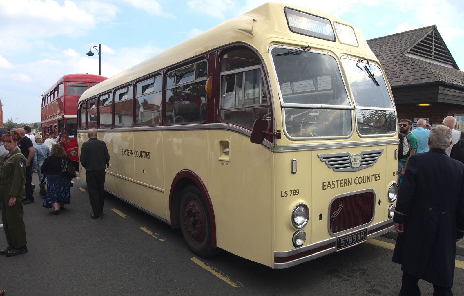 A vintage Eastern Counties bus from A Steamy 1940s Day Out, Holt and Sheringham, Norfolk - 20th September 2015