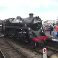 76084 Standard 4 sits at Sheringham, A Steamy 1940s Day Out, Holt and Sheringham, Norfolk - 20th September 2015