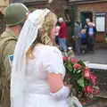 The wedding couple, A Steamy 1940s Day Out, Holt and Sheringham, Norfolk - 20th September 2015