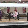 Some jitterbuggers on Platform 1 at Sheringham, A Steamy 1940s Day Out, Holt and Sheringham, Norfolk - 20th September 2015